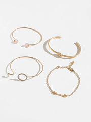 Set of 4 Gold Plated Designer Bracelet