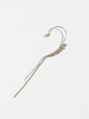 Gold Plated Rhinestones Party Ear Cuff