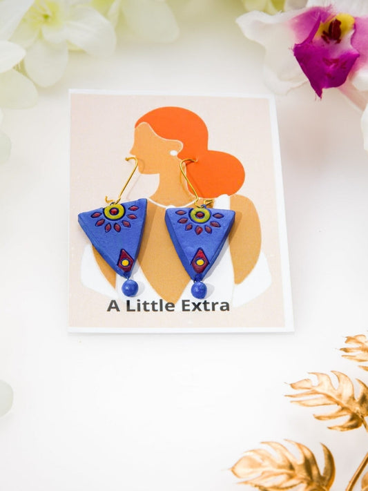 Radha Blue Terracotta Earrings