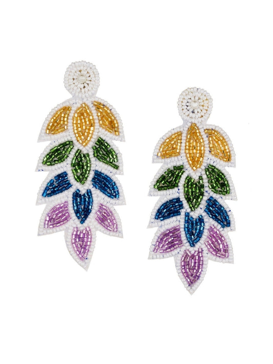 Mor Pankh Multicolor Beaded Earrings