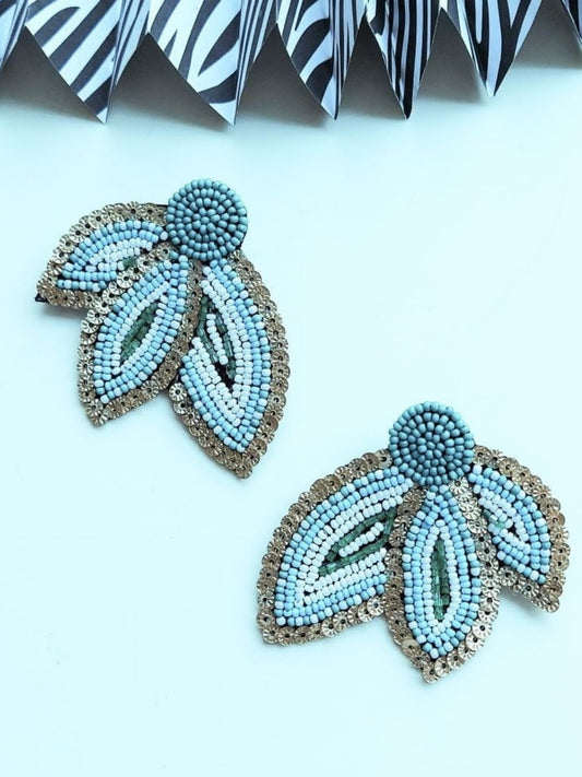 Blue Ivy beaded Earrings