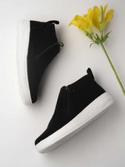 Women & Girls Black Smart Casual Sneakers