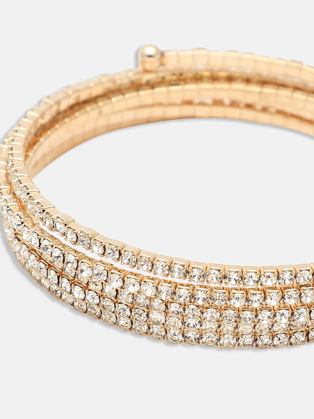 Gold Plated Party Rhinestones Bracelet