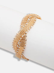 Gold Plated Party Rhinestones Bracelet