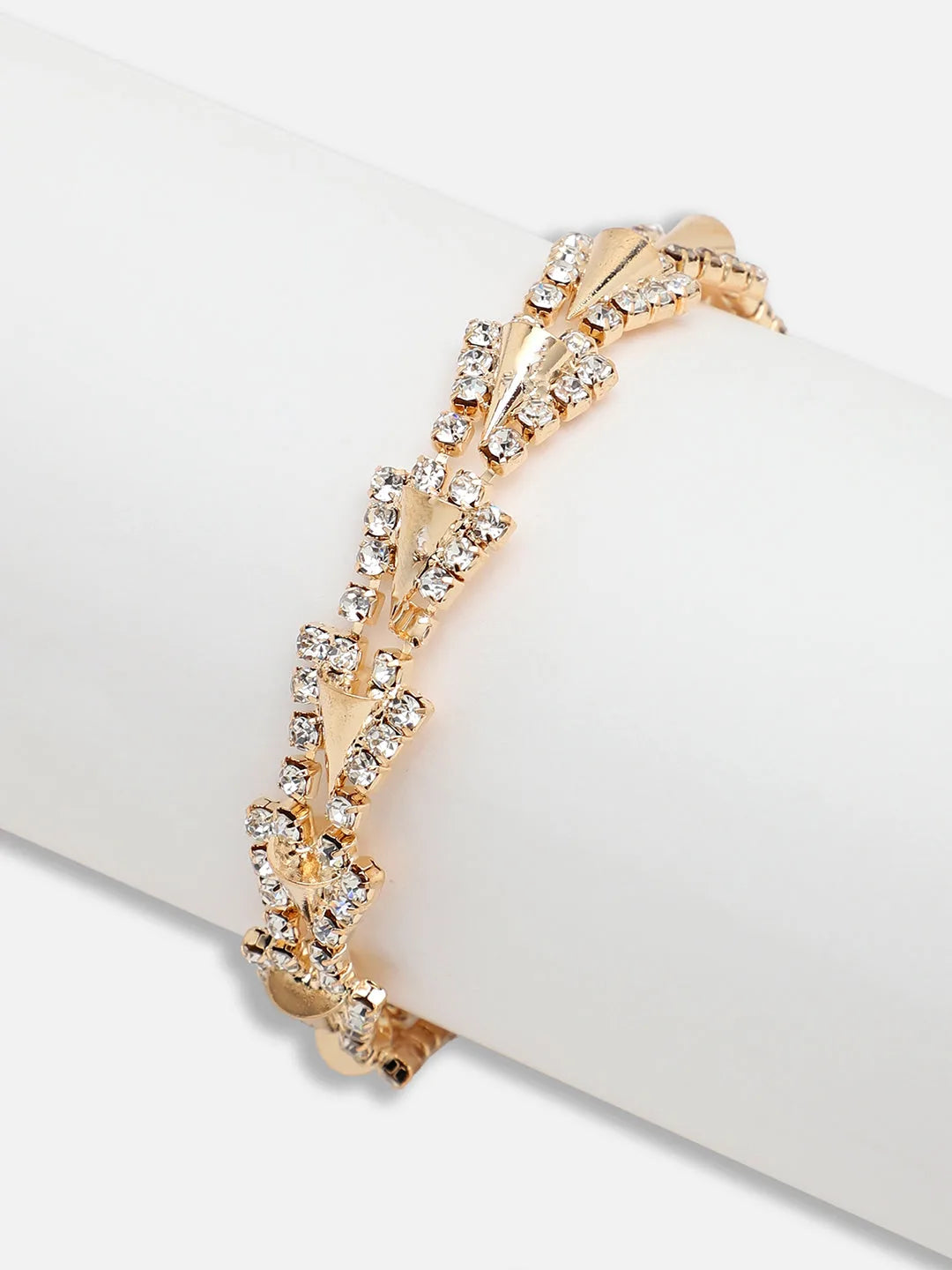 Gold Plated Party Rhinestones Bracelet