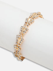 Gold Plated Party Rhinestones Bracelet