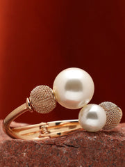 Gold Plated Pearls Bracelet