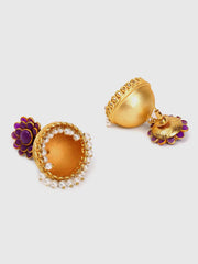 Gold-Plated Dome Jhumkas