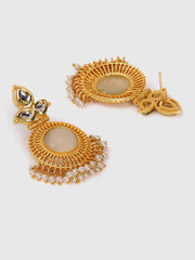 Gold-Plated Kundan Stone Bali