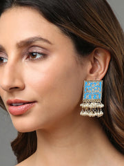 Meenakari Pearl Laheriya Studs