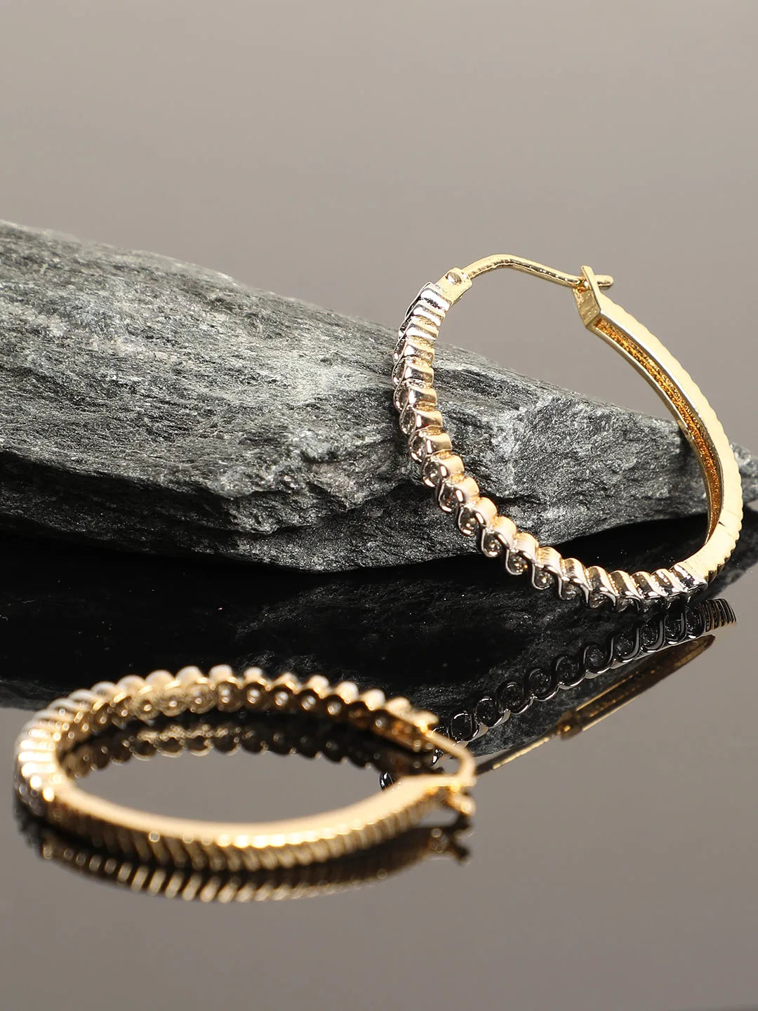 Gold-Plated Hoop Earrings