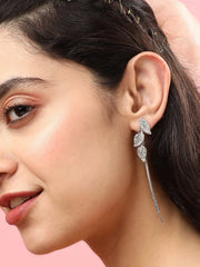 Silver Plated Designer Casual Drop Earring