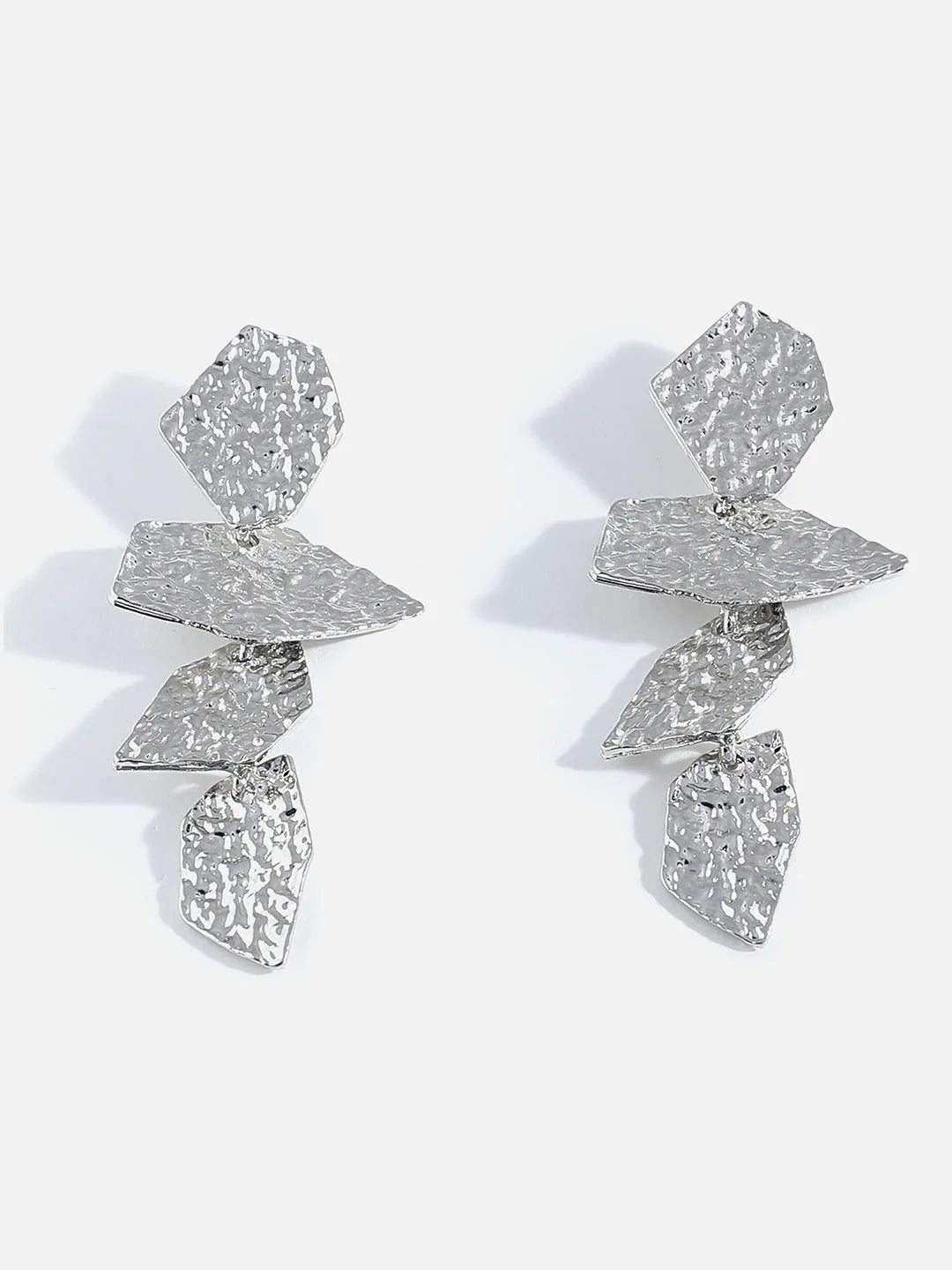 Silver Plated Designer Drop Earring