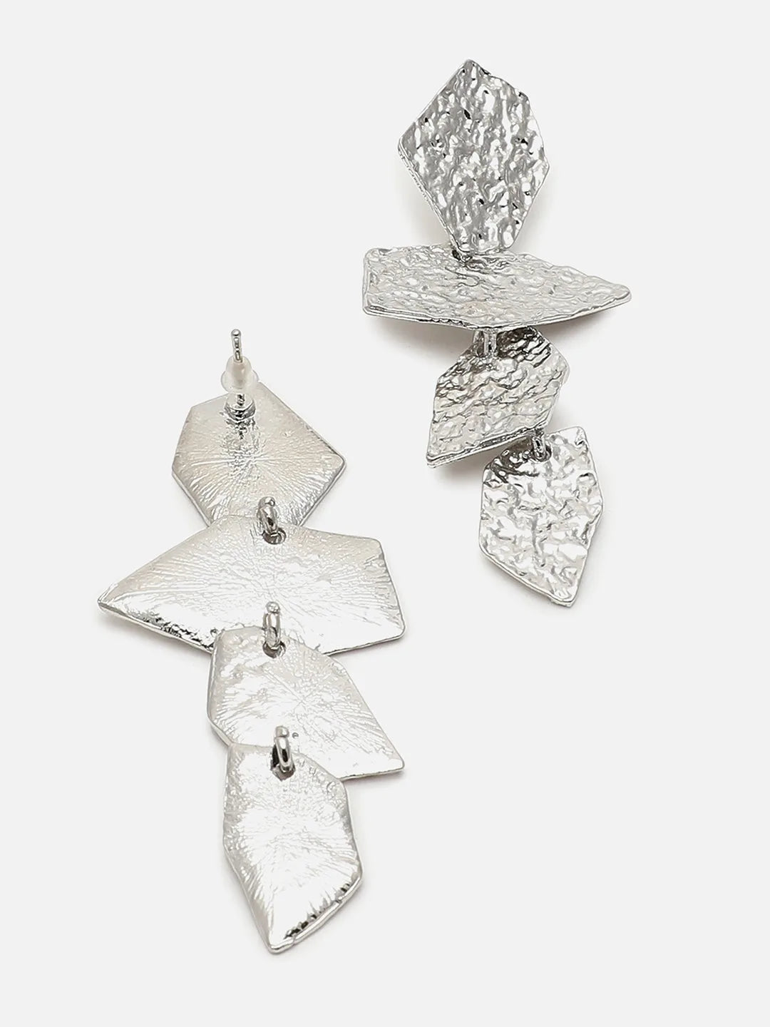 Silver Plated Designer Drop Earring