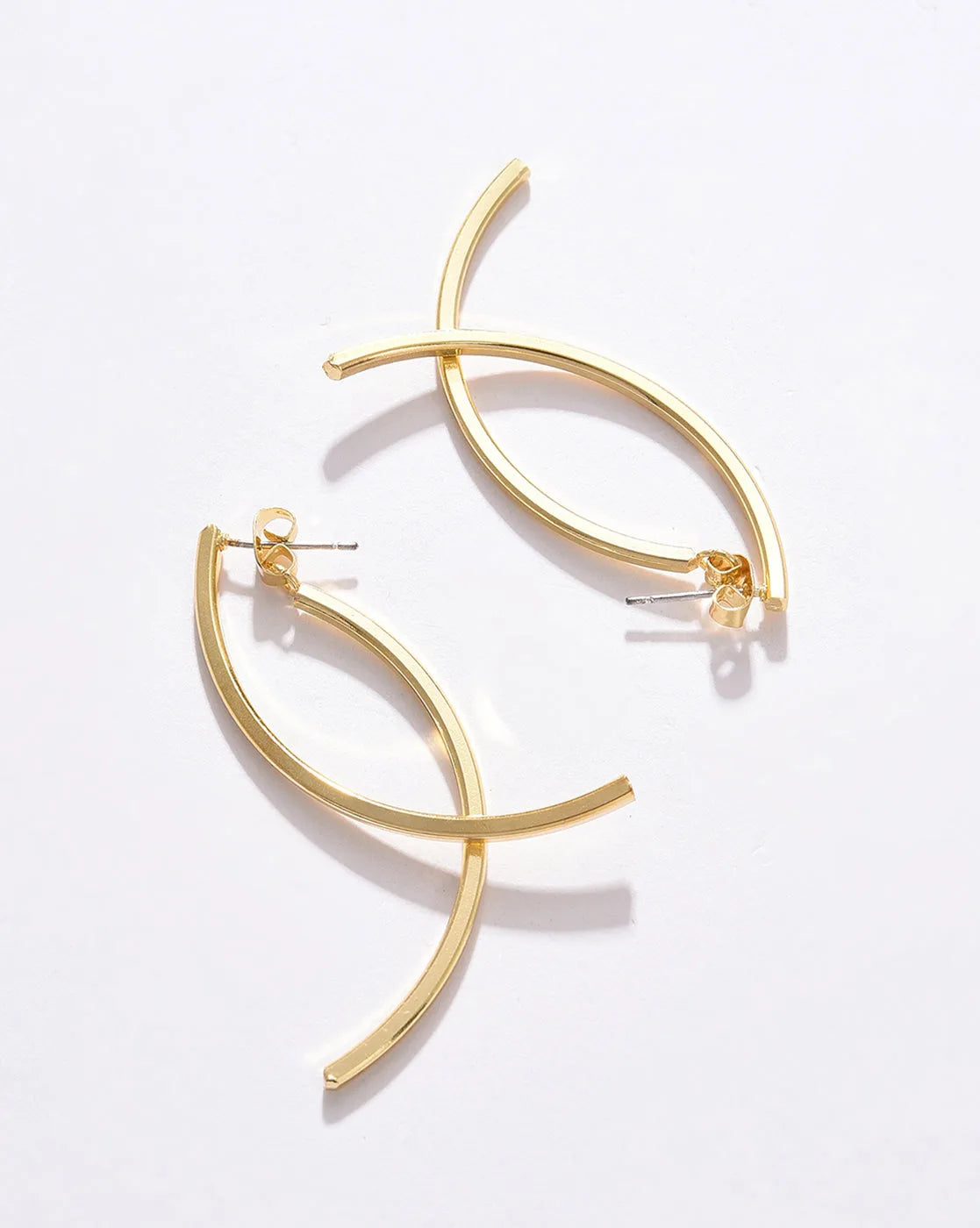 Pack of 2 Gold Plated Designer Drop Earring