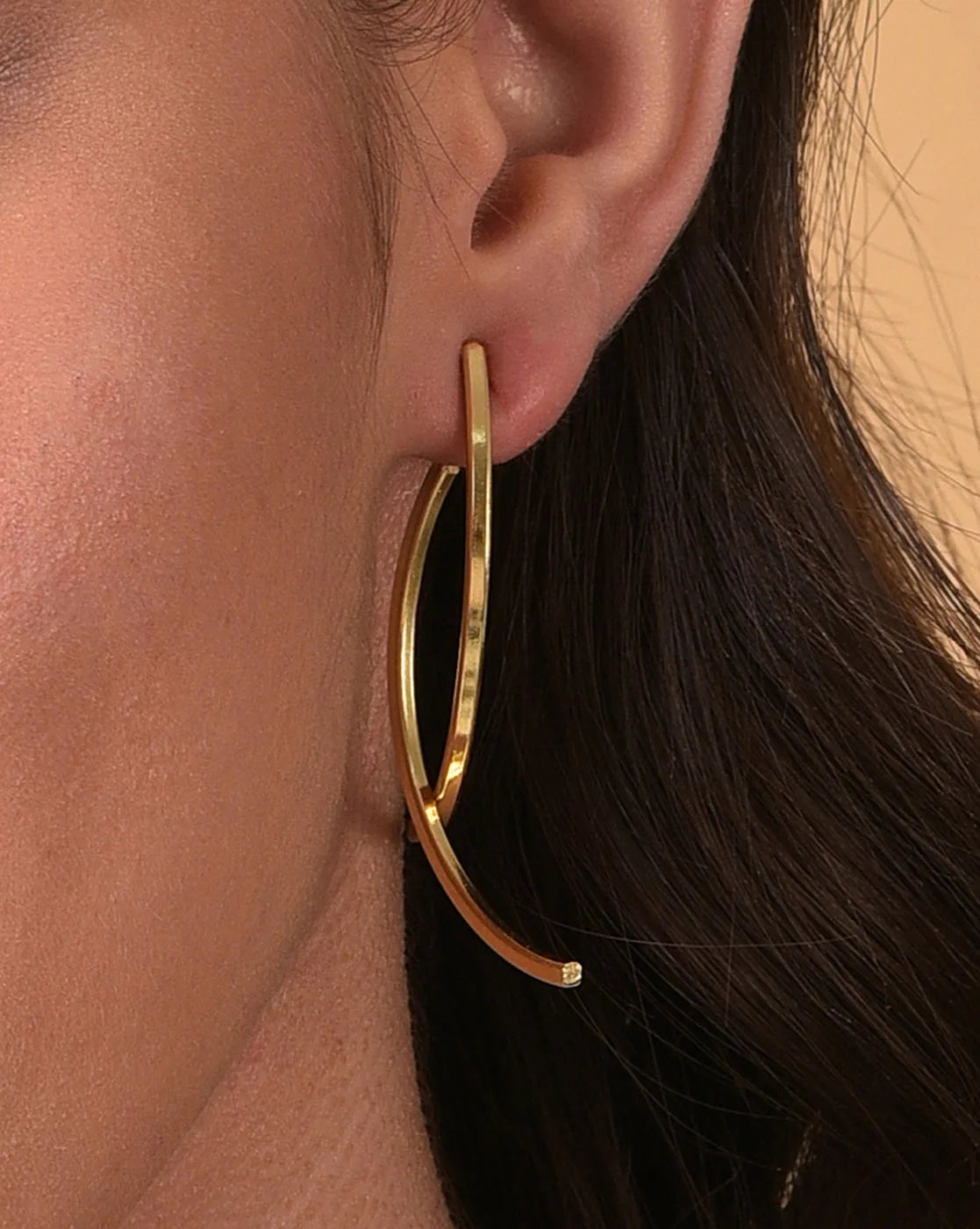 Pack of 2 Gold Plated Designer Drop Earring