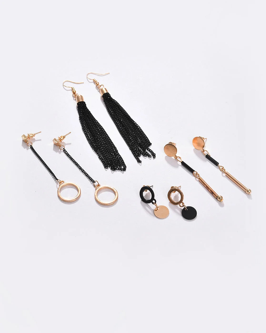 Pack of 8 Gold Plated Designer Drop Earring