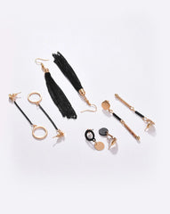 Pack of 8 Gold Plated Designer Drop Earring