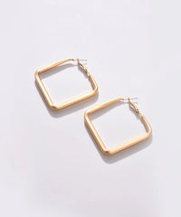 Pack of 2 Gold Plated Designer Hoop Earring