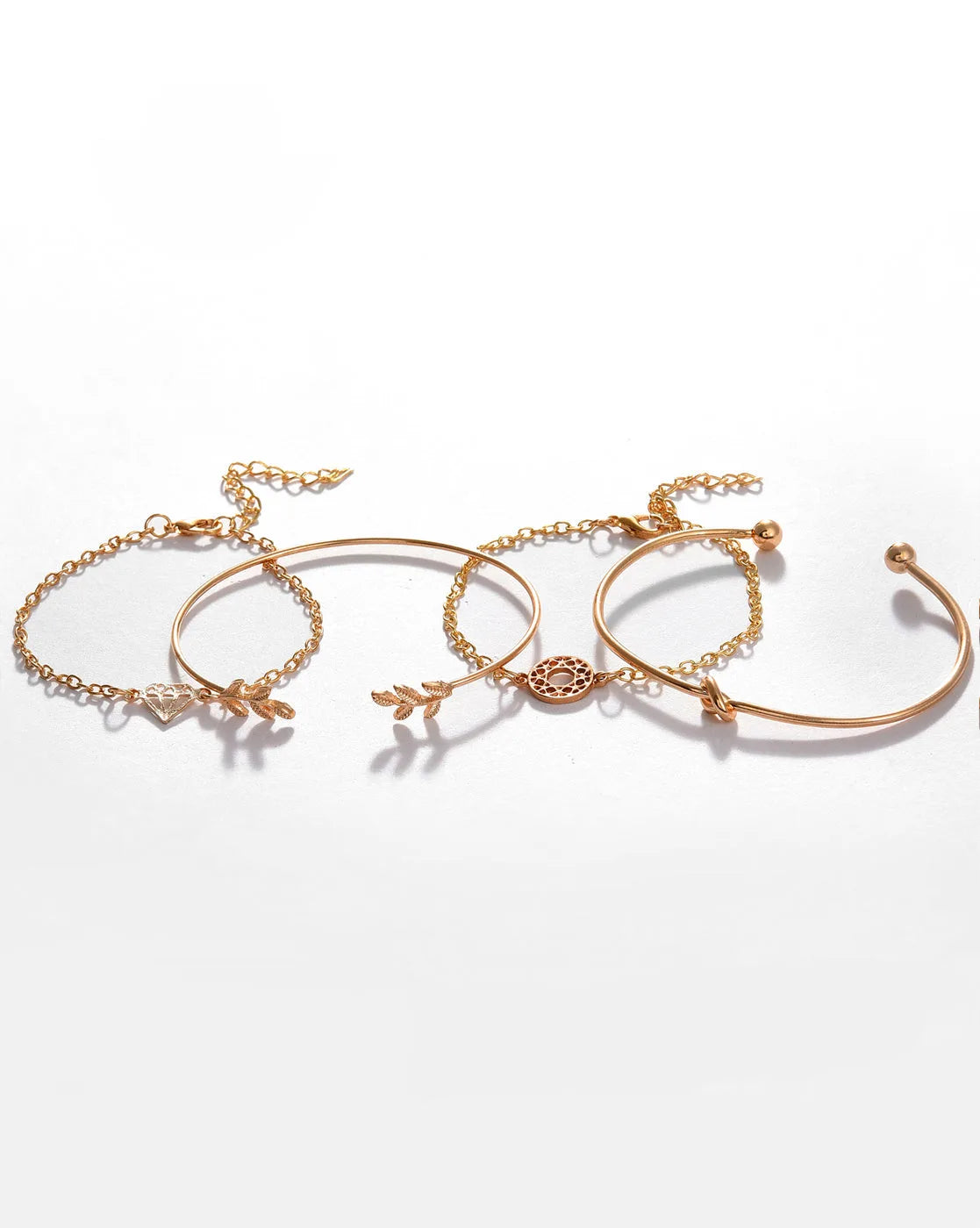 Pack of 4 Gold Plated Designer Bracelet