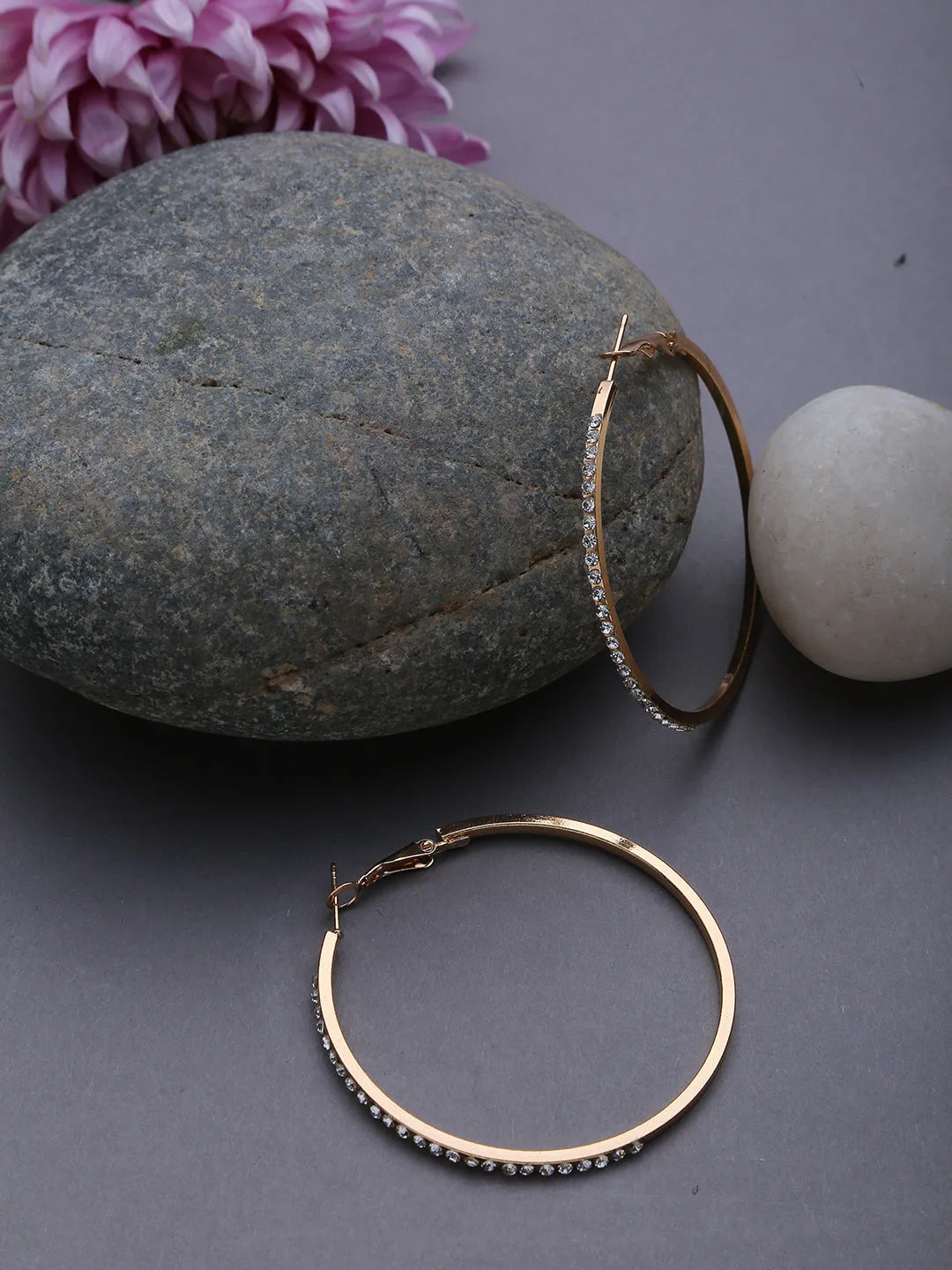 Gold-Plated Hoop Earrings