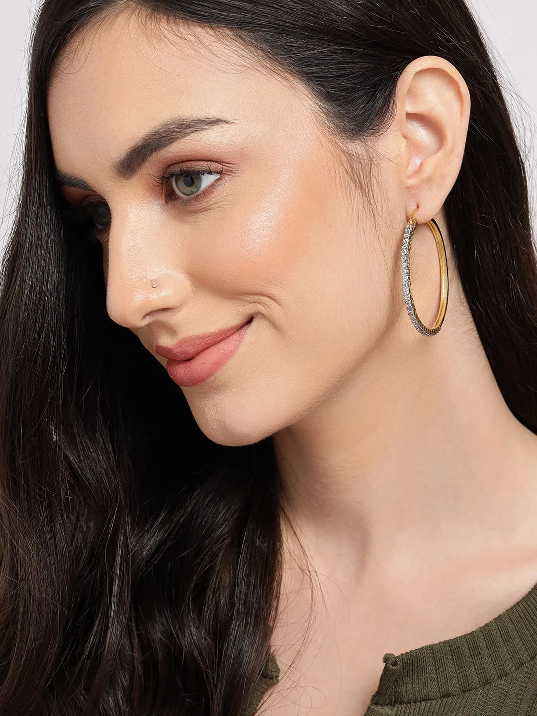 Gold-Plated Hoop Earrings