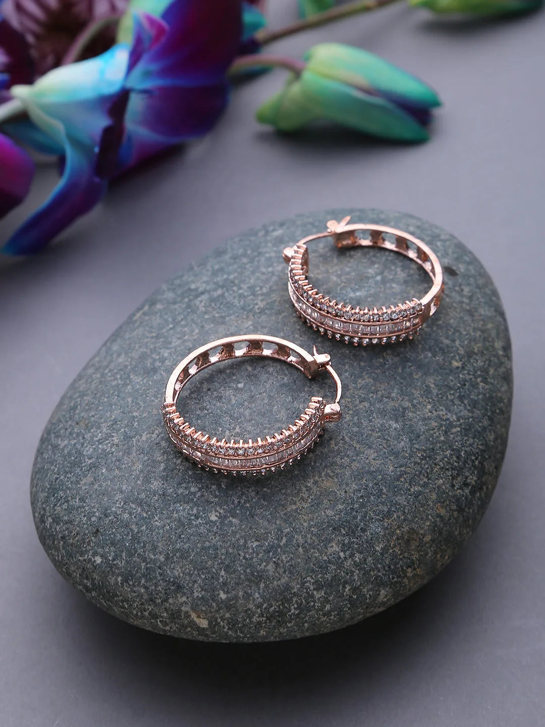 Gold-Plated Hoop Earrings