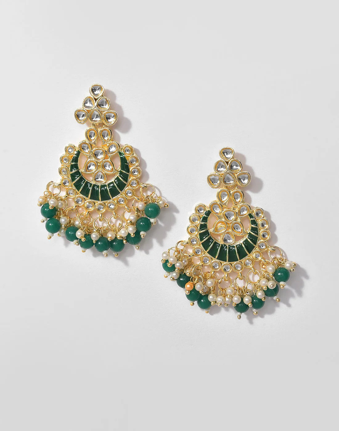 Gold-plated earrings set