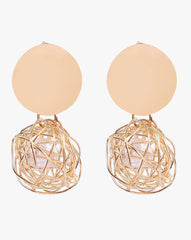 Pack of 2 Gold Plated Designer Drop Earrings