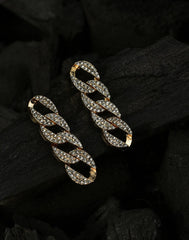 Gold Plated Stone Drop Earring