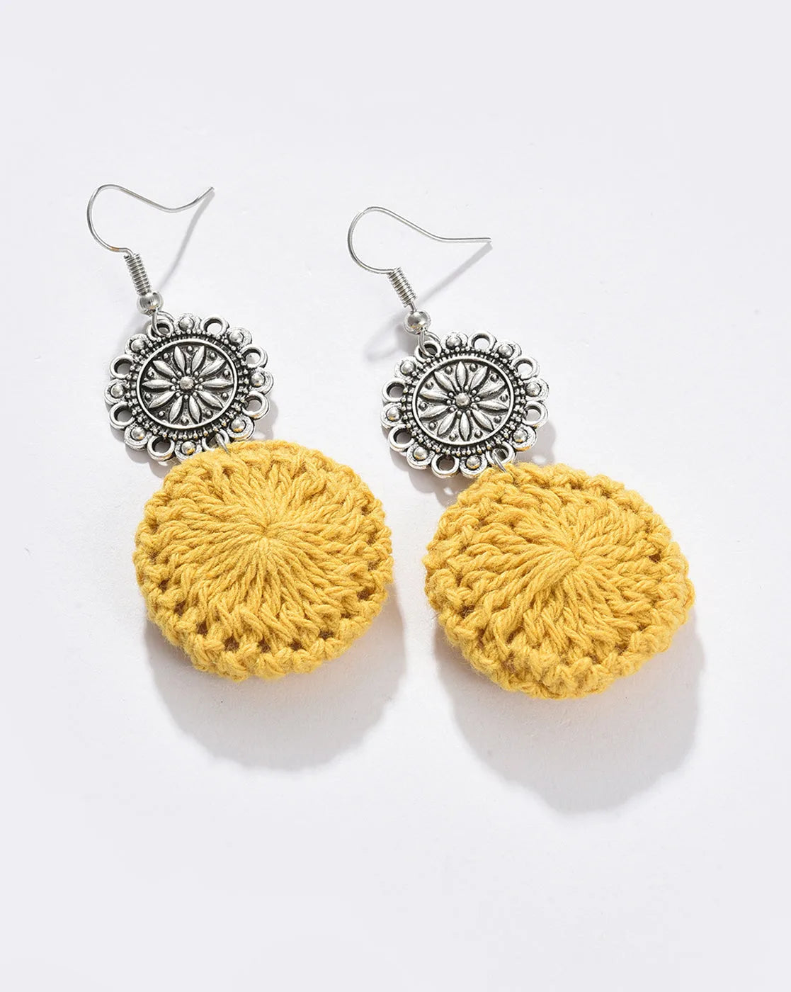 Silver Plated Designer Drop Earring