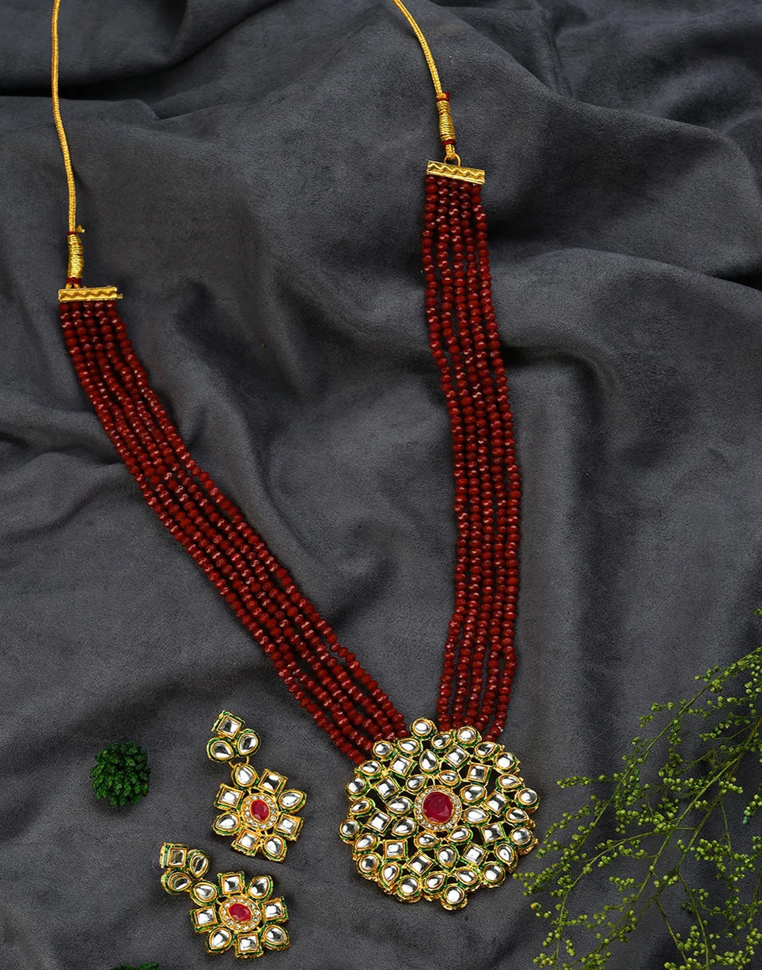 Kundan Gold Plated Necklace Set