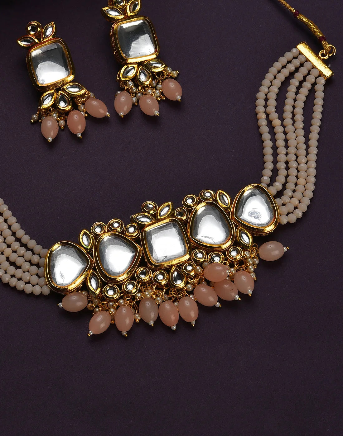 Kundan Gold Plated Necklace Set