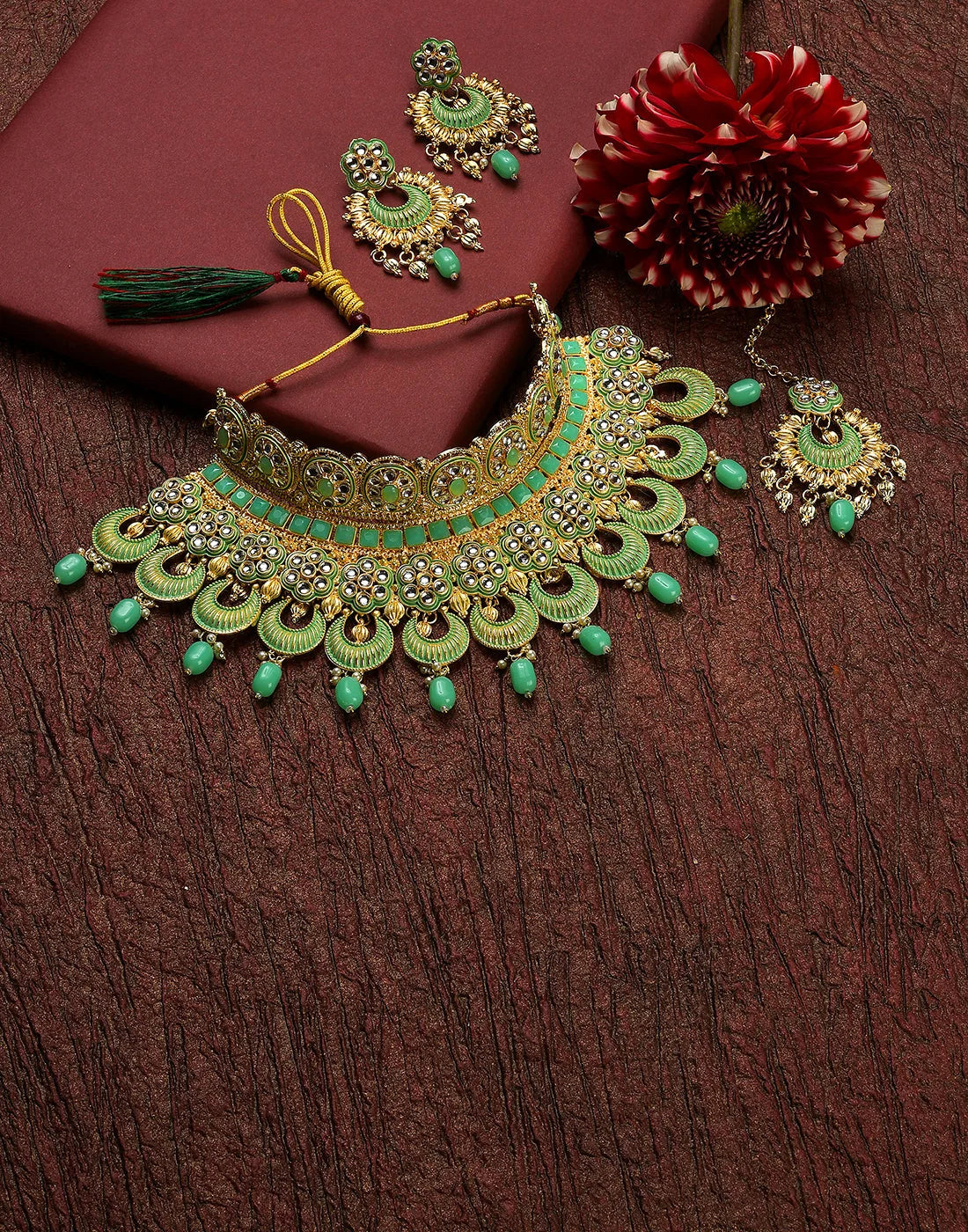 Kundan Gold Plated Necklace Set