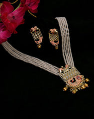 Kundan Meenakari Gold Plated Necklace Set