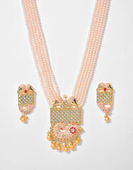 Kundan Meenakari Gold Plated Necklace Set