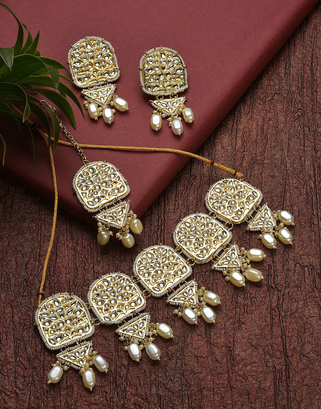 Kundan Gold Plated Necklace Set