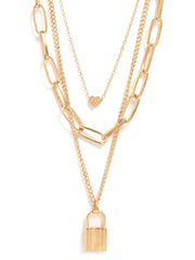 Pack of 3 Gold Plated Trendy Zirconia Chain