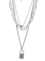 Pack of 3 Silver Plated Trendy Zirconia Chain