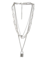 Pack of 3 Silver Plated Trendy Zirconia Chain