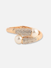 Gold Plated Pearls Party Bracelet