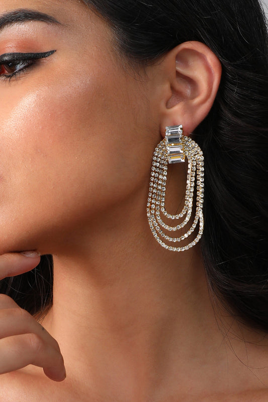 Silver Plated Designer Party Drop Earring