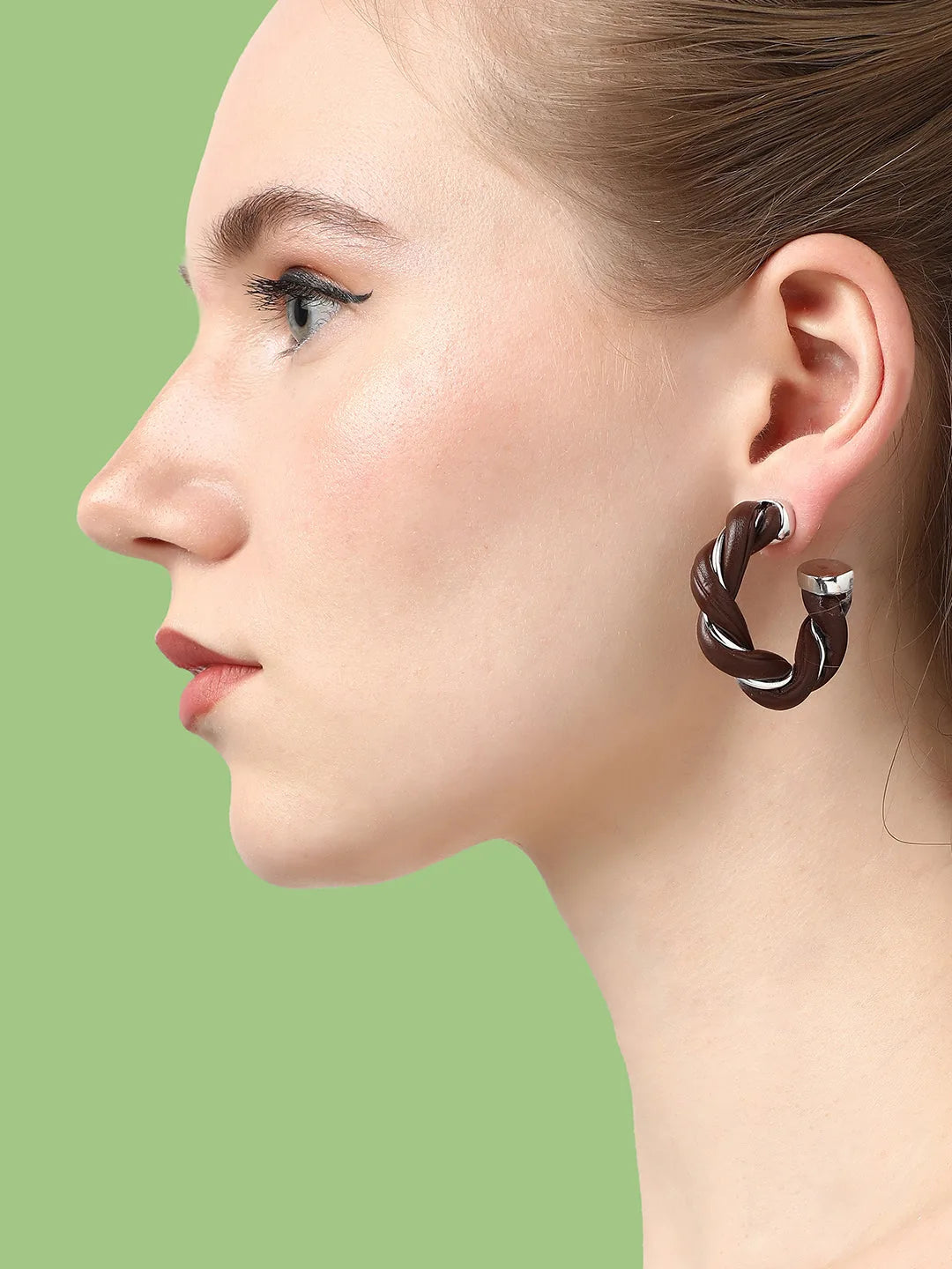 Silver Plated Designer Casual Hoop Earring