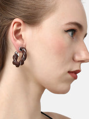 Silver Plated Designer Casual Hoop Earring