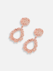 Rose Gold Plated Party Designer Drop Earring