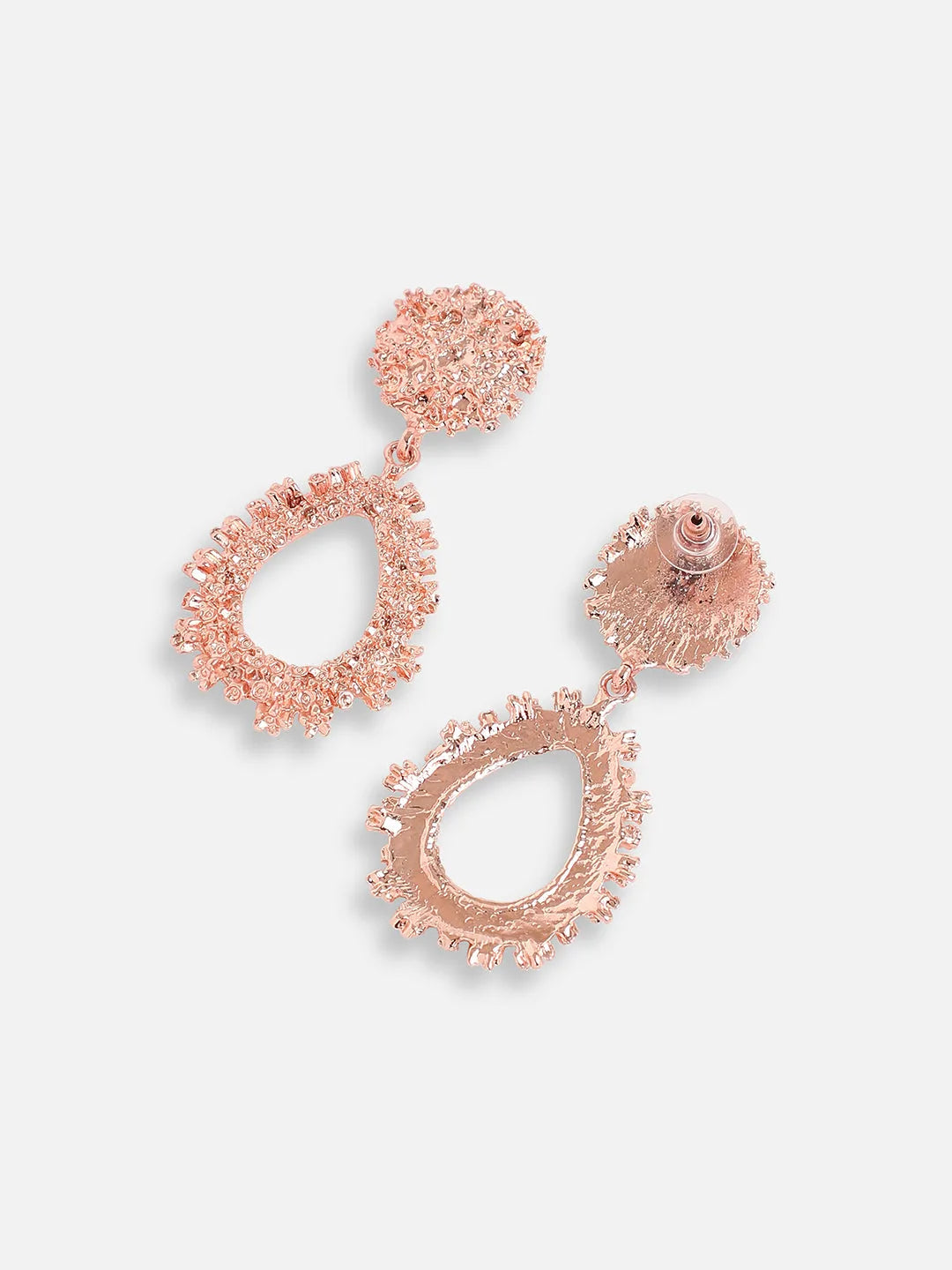 Rose Gold Plated Party Designer Drop Earring