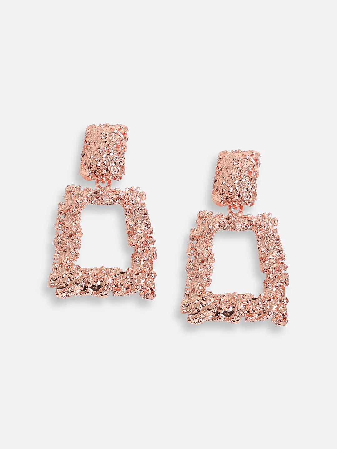 Rose Gold Plated Party Designer Drop Earring