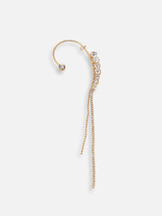 Gold Plated Rhinestones Party Ear Cuff