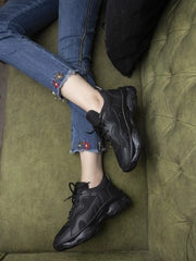 Women Black Walking Shoes