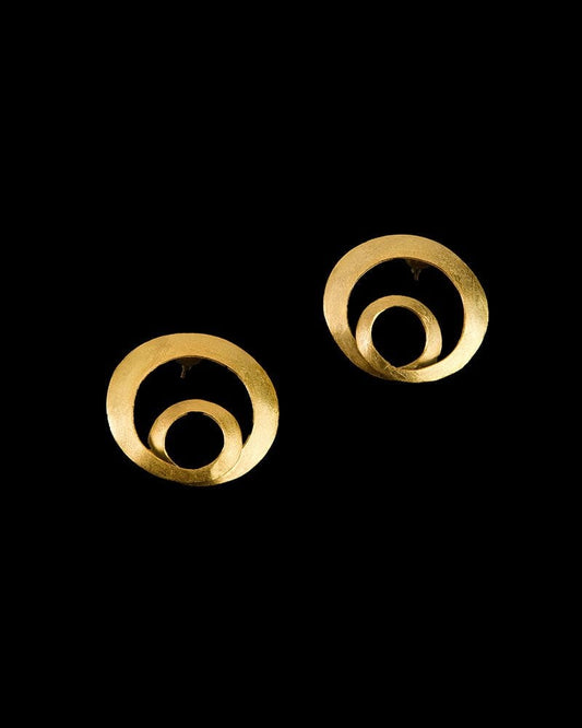 Gold-Plated Infinity Studs